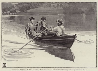 Illustratie voor A Flash of Summer, door Mrs W K Clifford door George Percy Jacomb Hood